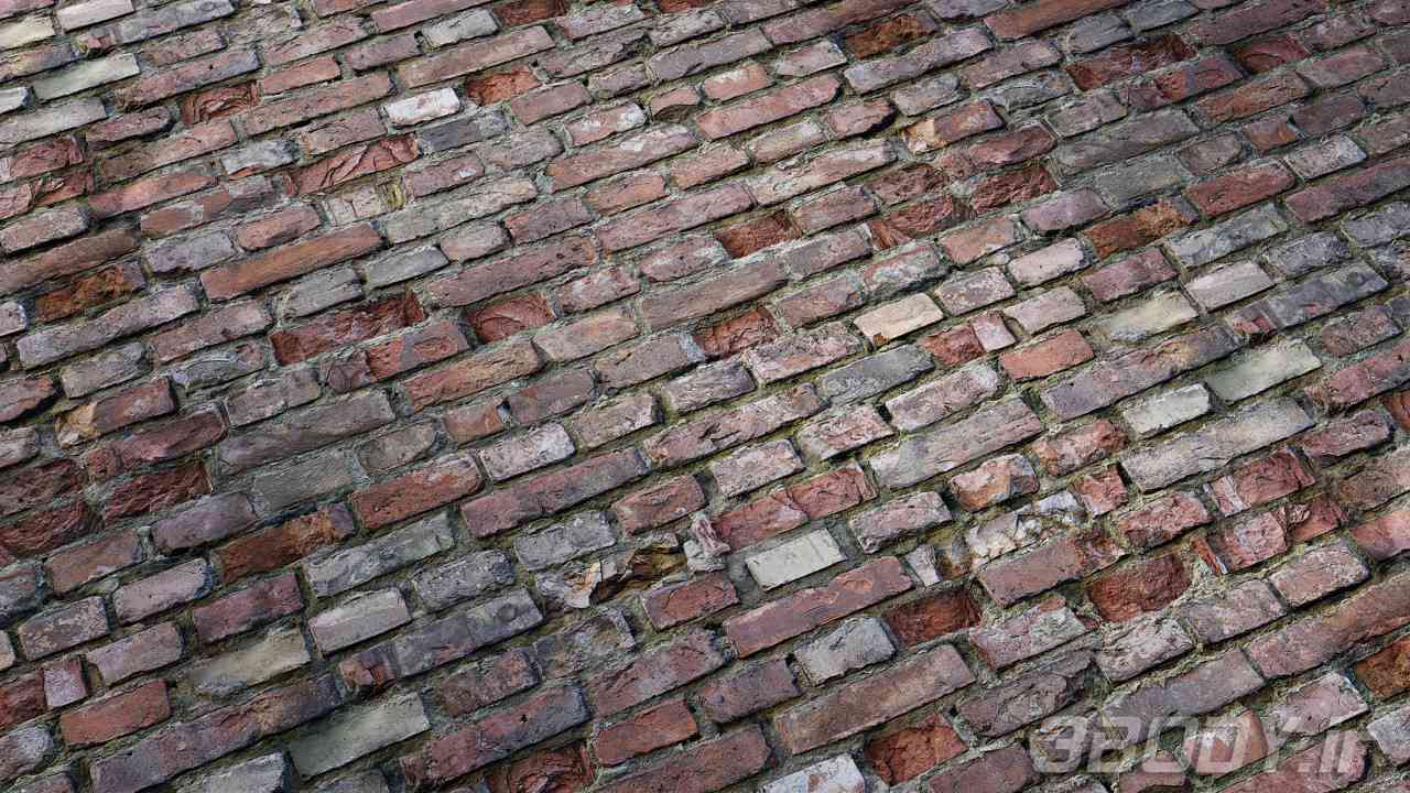 متریال آجر زبر Rough brick عکس 1